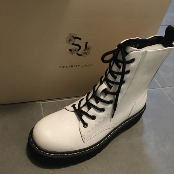 🤍Sincerely Jules White Womens Combat Booths🥾 - Picture 9 of 15